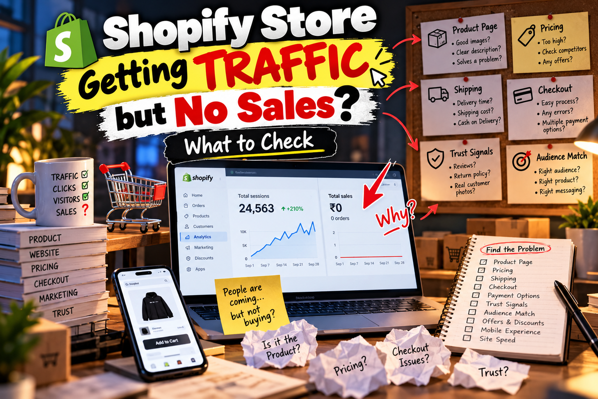 Shopify Store Getting Traffic but No Sales? What to Check