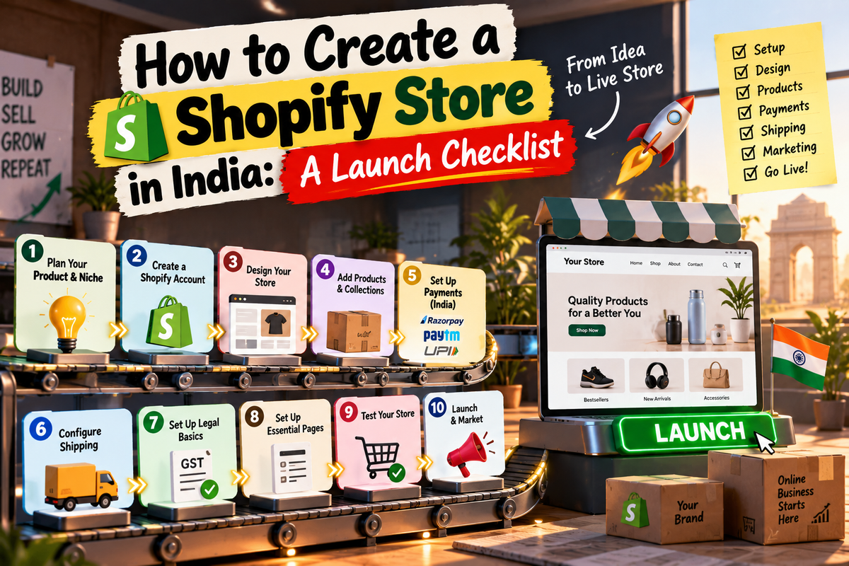How to Create a Shopify Store in India: A Launch Checklist
