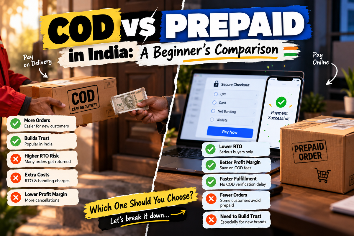 COD vs Prepaid Orders in India: A Beginner’s Comparison